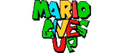 Super Mario World: Mario Gives Up - Clear Logo Image