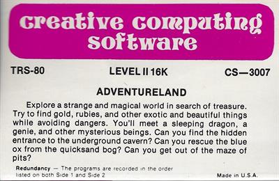 Adventureland - Box - Front Image