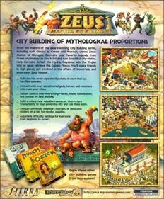 Zeus: Master of Olympus - Box - Back Image