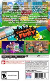 Super Mario 3D World + Bowser's Fury - Fanart - Box - Back Image