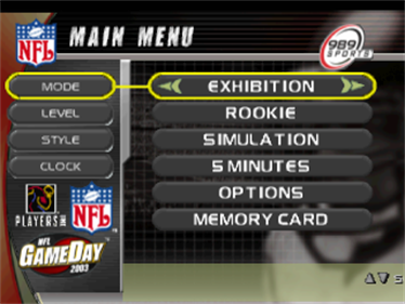 NFL GameDay 2003 - Screenshot - Game Title Image