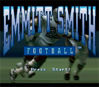 Emmitt Smith Football - Screenshot - Game Title Image