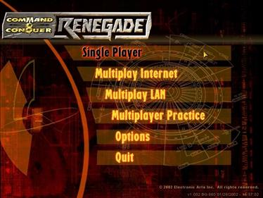 Command & Conquer: Renegade - Screenshot - Game Select Image