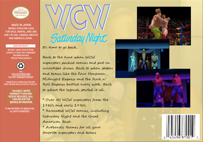 WCW Saturday Night - Fanart - Box - Back Image