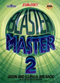 Blaster Master 2 - Advertisement Flyer - Front Image
