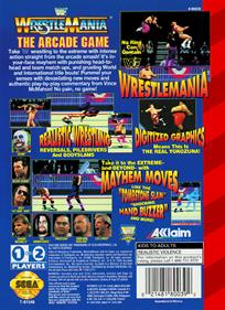 WWF WrestleMania: The Arcade Game - Box - Back Image