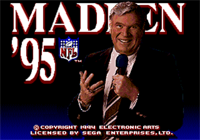 Madden NFL 95 - Screenshot - Game Title Image