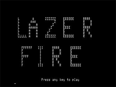 Lazer Fire - Screenshot - Game Title Image