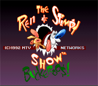 The Ren & Stimpy Show: Buckeroo$! - Screenshot - Game Title Image