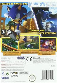 Sonic Unleashed - Box - Back Image