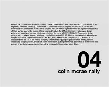 Colin McRae Rally 04 - Screenshot - Game Title Image