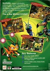 Zapper: One Wicked Cricket! - Box - Back Image