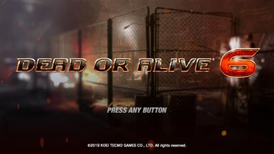 Dead or Alive 6 - Screenshot - Game Title Image