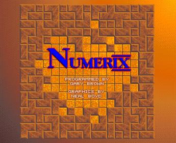 Numerix - Screenshot - Game Title Image