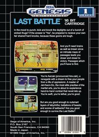 Last Battle - Box - Back - Reconstructed