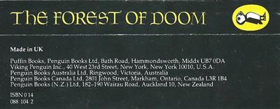 The Forest of Doom - Box - Back Image