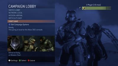 Halo 3 - Screenshot - Game Select Image