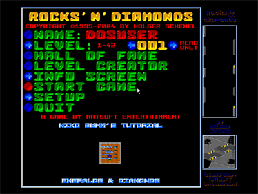 Rocks 'n' Diamonds - Screenshot - Game Title Image