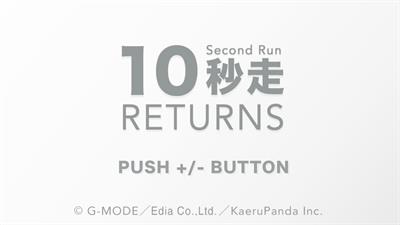 10 Second Run RETURNS - Screenshot - Game Title Image