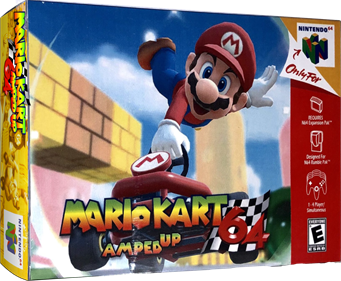 Mario Kart 64 Amped Up - Box - 3D Image