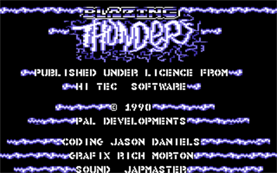 Blazing Thunder - Screenshot - Game Title Image