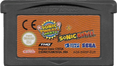 2 Games in 1: Sonic Battle + Sonic Pinball Party - Cart - Front Image