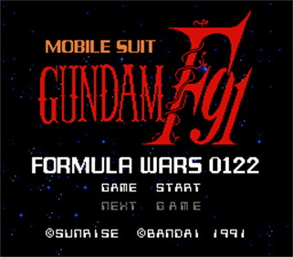 Kidou Senshi Gundam F91: Formula Senki 0122 - Screenshot - Game Title Image
