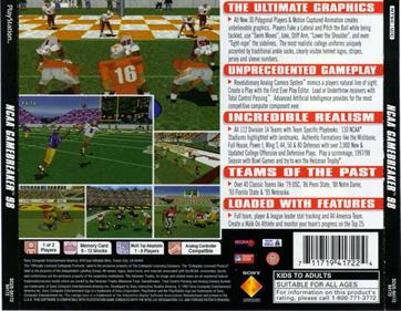 NCAA GameBreaker 98 - Box - Back Image