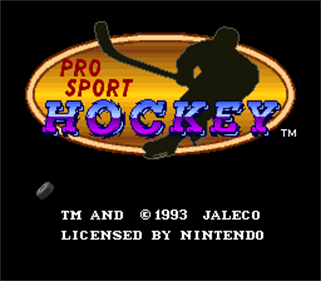 Pro Sport Hockey - Screenshot - Game Title Image