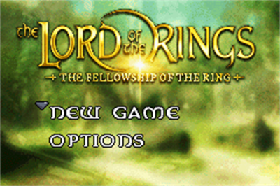 The Lord of the Rings: The Fellowship of the Ring - Screenshot - Game Select Image