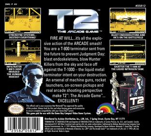 T2: The Arcade Game - Box - Back Image