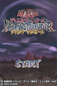 Yu-Gi-Oh! Nightmare Troubadour - Screenshot - Game Title Image
