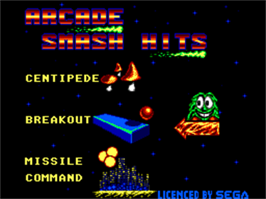 Arcade Smash Hits - Screenshot - Game Select Image