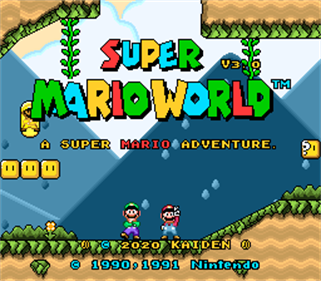 Super Mario World: A Super Mario Adventure - Screenshot - Game Title