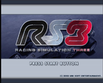RS3: Racing Simulation 3 - Screenshot - Game Title Image