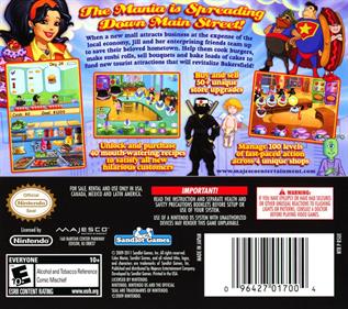 Cake Mania: Main Street - Box - Back Image