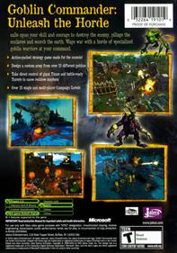 Goblin Commander: Unleash the Horde - Box - Back Image