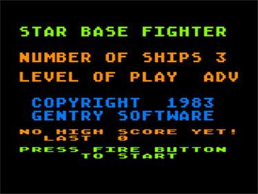 Starbase Fighter - Screenshot - Game Title Image