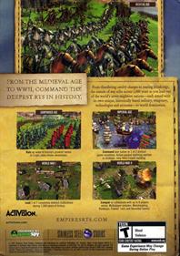 Empires: Dawn of the Modern World - Box - Back Image