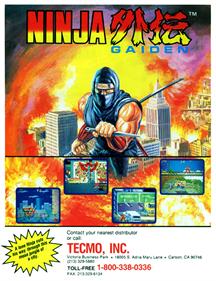 Ninja Gaiden - Advertisement Flyer - Front Image