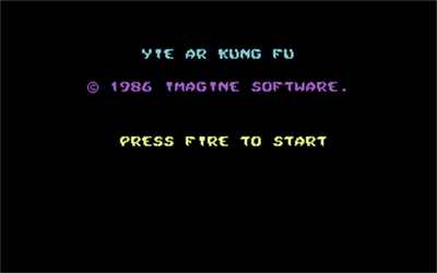 Yie Ar Kung~Fu - Screenshot - Game Title Image