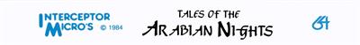 Tales of the Arabian Nights - Banner Image