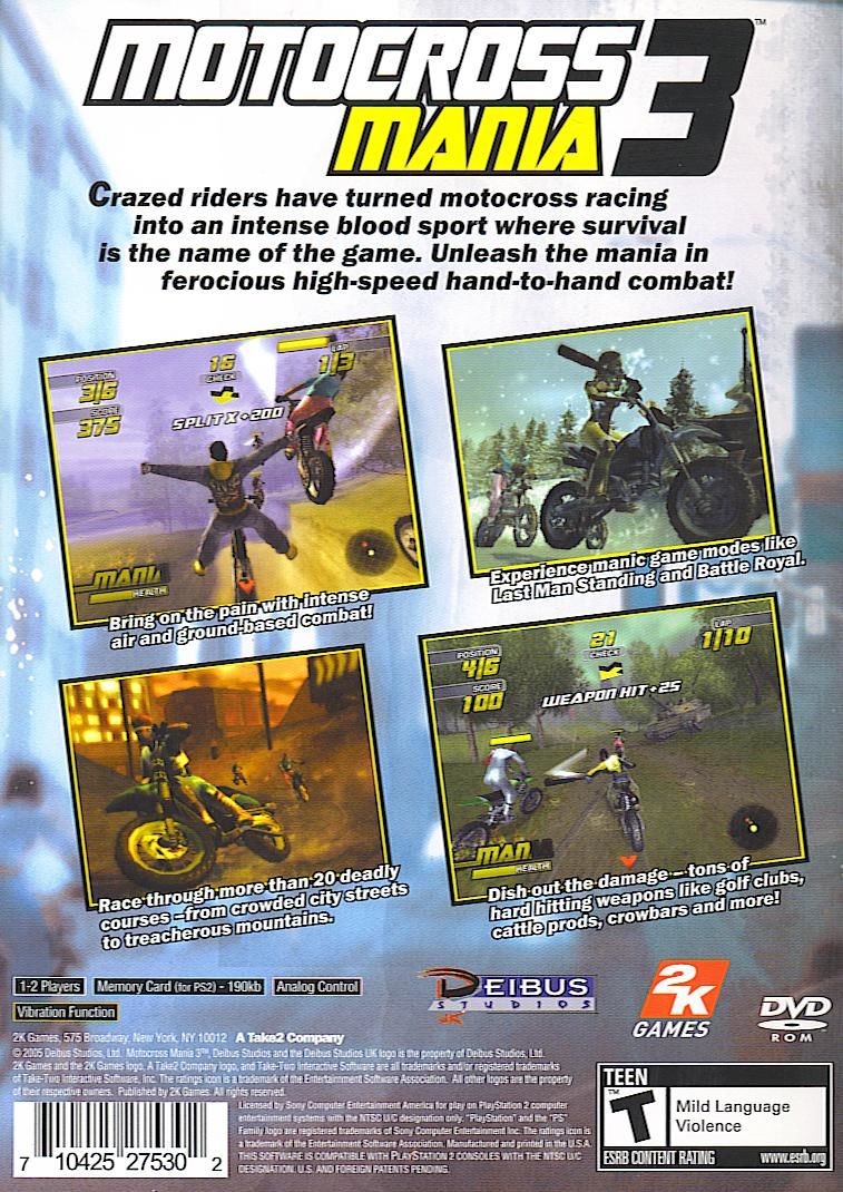 Motocross Mania 3 ROM & ISO - PS2 Game