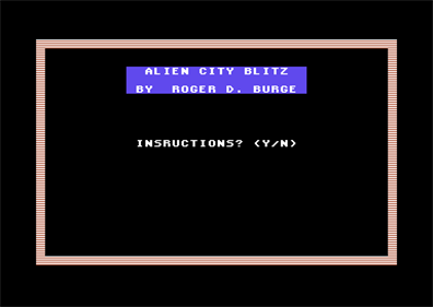 Alien City Blitz - Screenshot - Game Title Image
