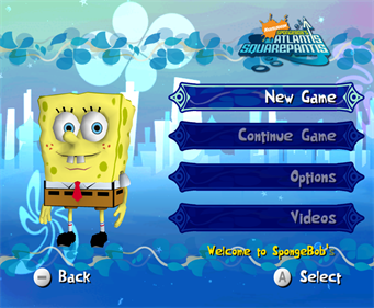 SpongeBob's Atlantis SquarePantis - Screenshot - Game Select Image