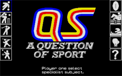 A Question of Sport - Screenshot - Game Select Image