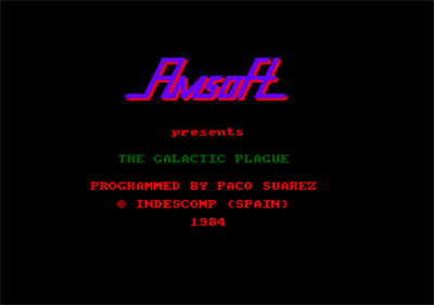 The Galactic Plague - Screenshot - Game Title Image