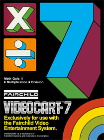 Videocart-7: Math Quiz II  (Multiplication & Division)