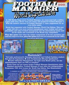 Football Manager: World Cup Edition 1990 - Box - Back Image