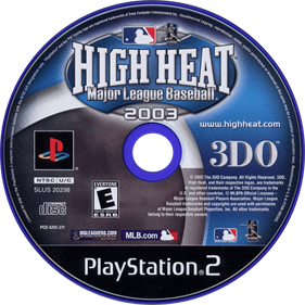 High Heat Major League Baseball 2003 - Disc Image